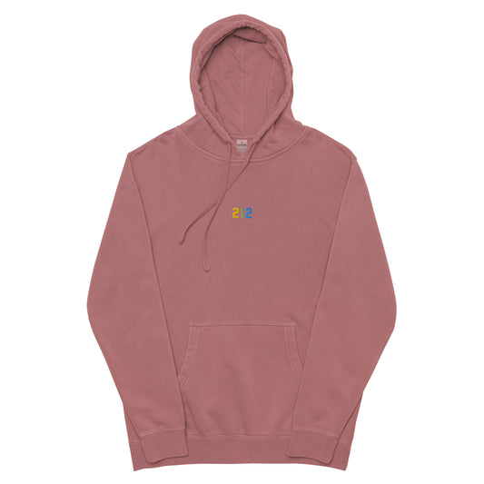 212 Embroidered - Unisex pigment-dyed hoodie